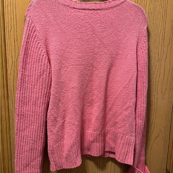 Relativity V-Neck Pink Sweater - Picture 4 of 8
